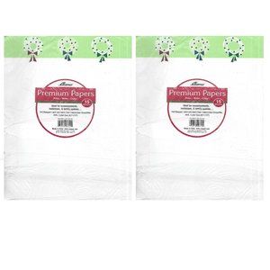 Ampad Premium Papers Christmas Wreaths Stationary 2-Pack (15 page per pack)